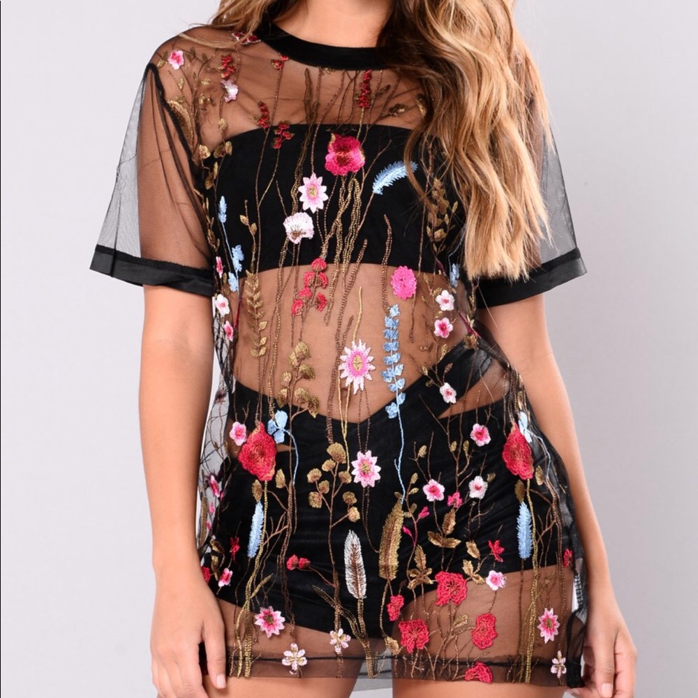 🌺Mesh Floral Tee🌺